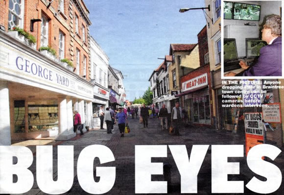 Bug Eyes - Braintree and Witham Times front page image